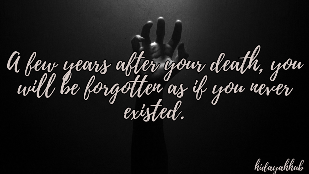 What remains when a person dies?