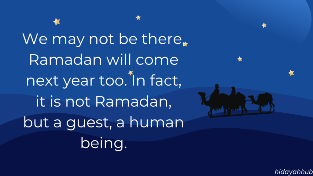 Welcoming the month of blessings: